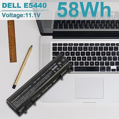 TREE.NB E5440 Laptop Battery for Dell Latitude 14 15 5000 E5540 Series M7T5F VV0NF FT6D9 3K7J7 5200mAh 11.1V Replacement - size: 7.28x2.72x0.94inch E5440