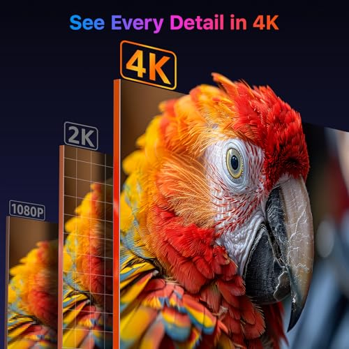 kksmart Portable Monitor 15.6 inch 4K UHD 145% sRGB 60Hz, Travel Monitor for Laptop MacBook Surface PC Xbox PS5, HDMI USB-C VESA Compatible Built-in Speaker - size: 15.6inch
