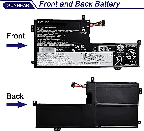 L18C3PF2 Laptop Battery for Lenovo Ideapad L340-15API L340-15IWL | 11.25V 36Wh; Battery Replacement for Lenovo Ideapad Touch L340-17API L340-17IWL; L18L3PF1 L18M3PF2 L18D3PF1 - size: 10.47*4.76*0.94 inches L18C3PF2