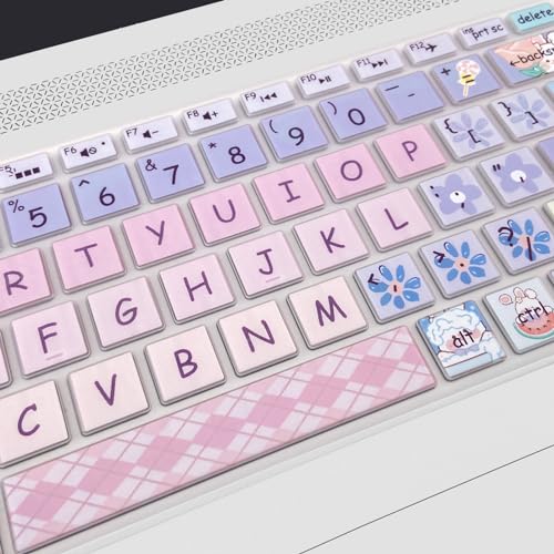 Cute Keyboard Cover for 15.6’’ HP Laptop 15-dw 15-dy 15-ef 15-da/db/bs 15-dy5033dx 15-dw0083wm 15-ef2126wm 15-da0014dx, Envy x360 15m-dr/ds 17-bs/bw, Pavilion 15-cs/cc, Cute Bunny - color: Cute Bunny