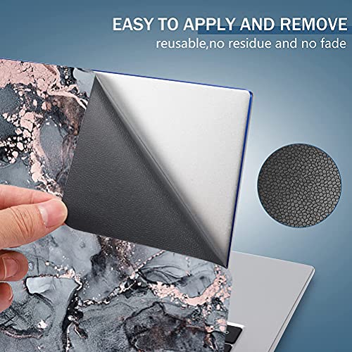 Laptop Skin Sticker Decal, Marble 5, 13.3" 14" 15" 15.4" 15.6" | Universal Vinyl, Dustproof Waterproof, Reusable Art Decal Protector, Free 2 Wrist Pads - color: Marble 5