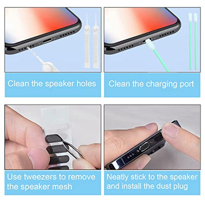 USB C Dust Plug Dust Cover for Phone USB Type C Charging Port Speaker Anti Dust Protection Cover Kit
