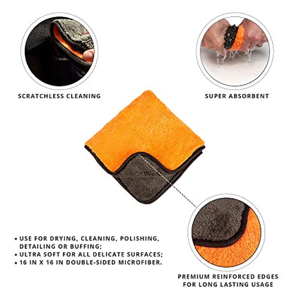Ultra-Soft Detailing Brush Set with Microfiber Cloth for Scratch-Free Cleaning and Detailing of Delicate Surfaces Interior Exterior Automotive, Leather, Infotainment Screens, Electronics, Black