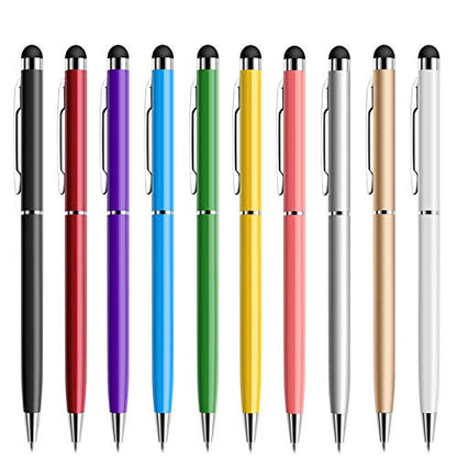 Stylus Pens for Touch Screens, StylusHome 10 Pack Universal 2 in 1 Capacitive Stylus Pen for iPad iPhone Tablets Samsung Galaxy All Universal Touch Screen Devices