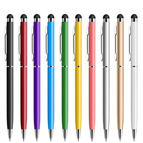 Stylus Pens for Touch Screens, StylusHome 10 Pack Universal 2 in 1 Capacitive Stylus Pen for iPad iPhone Tablets Samsung Galaxy All Universal Touch Screen Devices