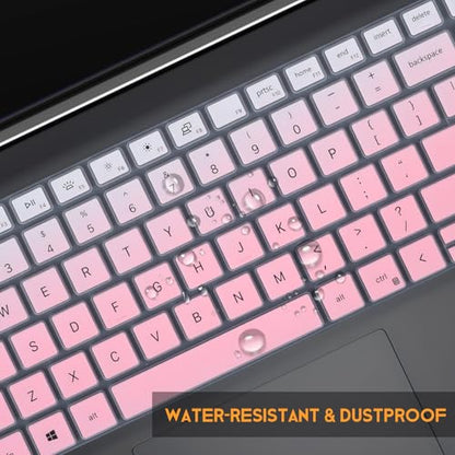 Keyboard Cover for Dell Inspiron 15 3510 3511 3515 3520 3530 3535 15.6/Inspiron 16 5640 5645 16",2025 Dell 15 Laptop DC15250 DC15255 15.6/15.6 Dell Latitude 3520 Skin -Ombre Pink - color: Ombre Pink