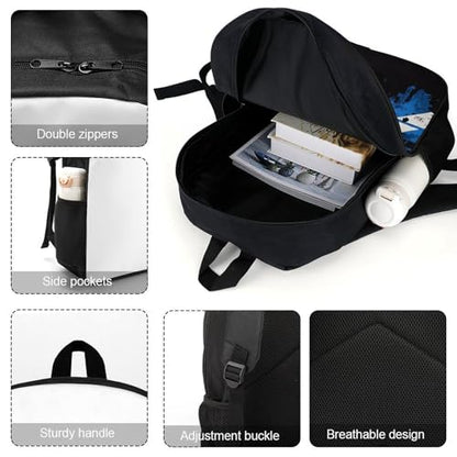 Scotland Scottish Lion 17 Inch Travel Backpack Deep Storage Laptop Shoulder Bags for Men Women