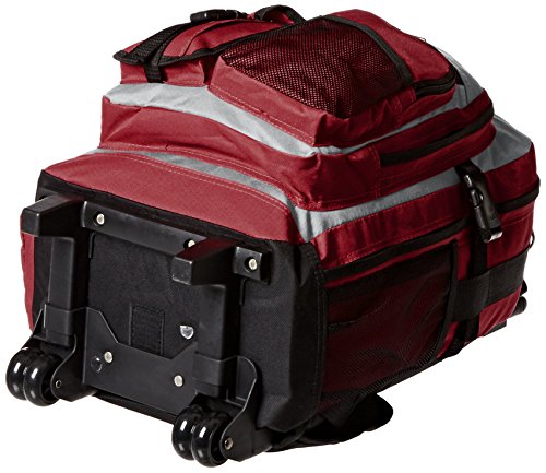 Everest 5045 Deluxe Wheeled Backpack, Burgundy, One Size - color: Burgundy