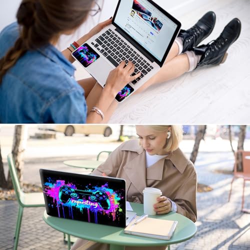 Universal Laptop Skin for 13-16 Inch Laptops,Vinyl Protective Sticker Decal,Easy DIY Trim-to-Fit for HP/Dell/MacBook,Bubble-Free & Removable,Game Controller - color: Game Controller