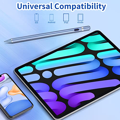 Active Stylus Pens for Touch Screens, Active Pencil Smart Digital Pens Fine Point Stylist Pen Compatible with iPhone iPad - color: blue