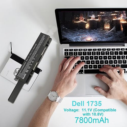 TREE.NB New 9 Cell 7800mAh Laptop Battery for Dell Studio 1735 1736 1737 KM973 RM791 US - size: Black