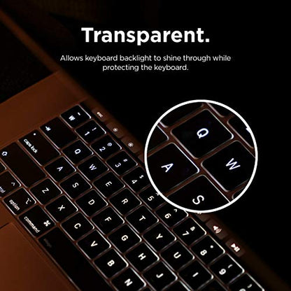 elago Ultra Thin Keyboard Skin for MacBook Pro 13" & 15" with Touch Bar and Touch ID [A1706/A1707/A1989/A1990/A2159] (Transparent) - color: 13" & 15"