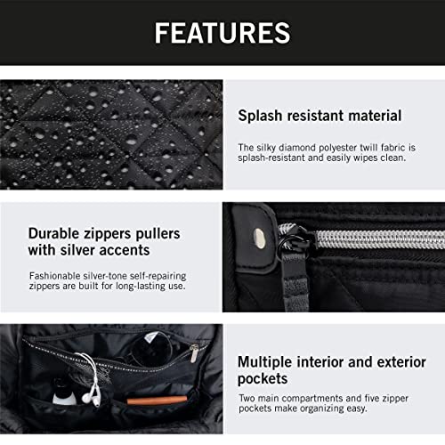 Kenneth Cole REACTION Diamond Tower Collection Lightweight Hardside Expandable 8-Wheel Spinner Travel Luggage, Black, 2-Piece Bundle (Carry On + Backpack) - color: Black, size: 2-Piece Bundle (Carry On + Backpack)
