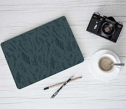 LanBaiLan Compatible with MacBook Air 13 inch Case M5 2026 M4 2025 M3 M2 2024-2022 A3449 A3240 A3113 A2681, 13.6 Plastic Hard Shell Case & Keyboard Cover, Dark Green - color: Dark Green
