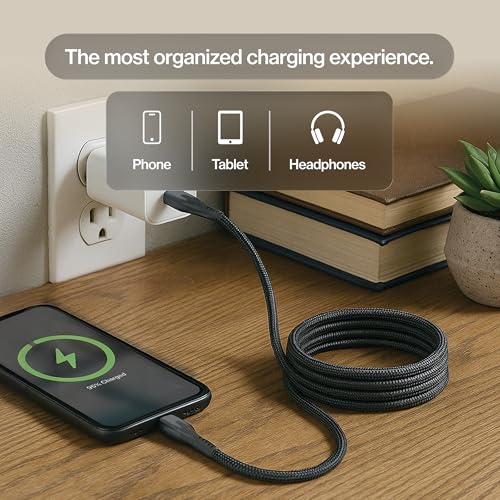 Statik MagStack USB A to USB C Coiling Magnetic Charging Cable, 27W | Nylon Braided Tangle-Free Design, Magnetic Coiling, Data Transfer, Compatible with iPhone & Android, 3FT Black, 5 Pack - color: Black, size: 3ft (5 Pack), style: USB-A to USB-C