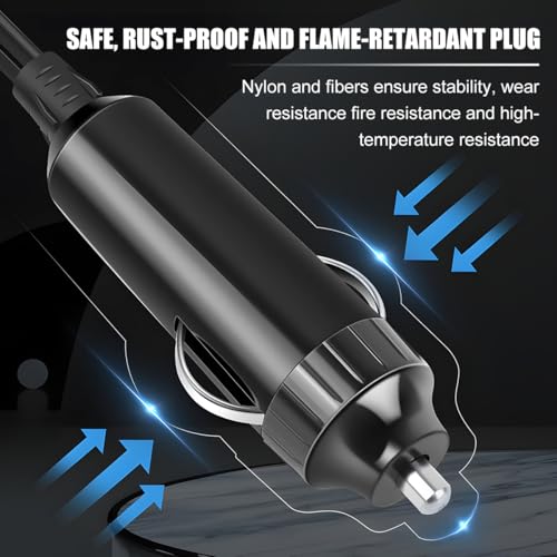 Ankuee 150W Car Power Inverter, 12V DC to 110V Vehicle Plug Outlet Adapter with Dual USB & Type-C & Voltmeter, Automotive Fast Charger Power Converter for Computer Laptop Phone