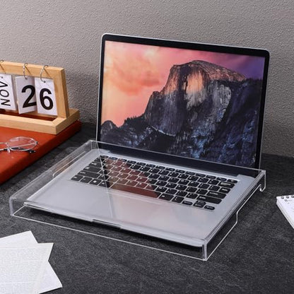 POPETPOP Transparent Laptop Keyboard Dust Cover: Laptop Acrylic Keyboard Cover - Computer Transparent Waterproof Protector Case for Home School Office, 14 Inches - size: 35.00X25.00X3.00CM