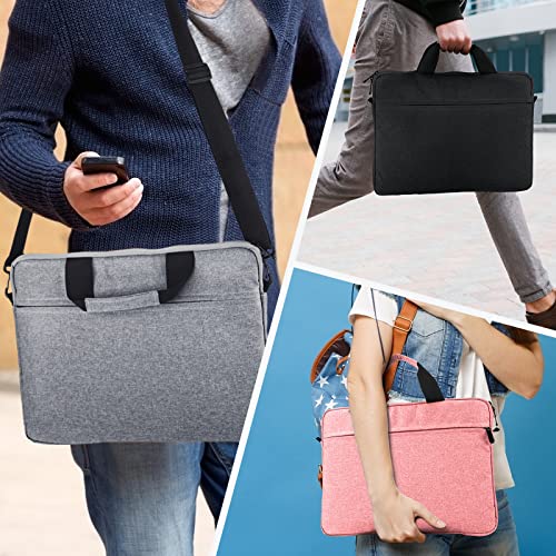 15.6-16 Inch Laptop Sleeve Case Shoulder Bag with Handle, Black | Compatible with for 15.6 Inch Laptop Computer, 16 Inch MacBook Pro/Max M1 M2 M3 M4 M5, Laptop Carrying Bag Briefcase - color: Black, size: 15.6/16 Inch