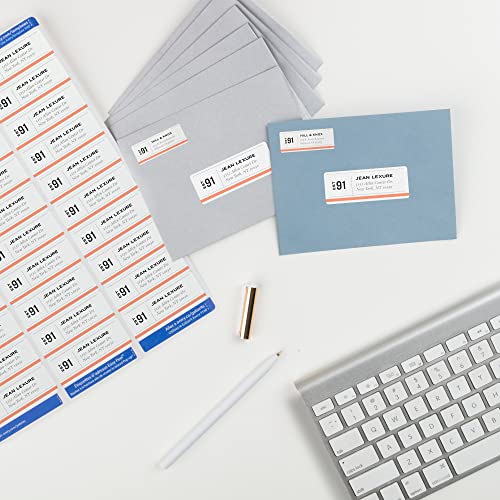 Avery Easy Peel Printable Address Labels with Sure Feed, 1" x 2-5/8" Customizable Stickers, White, 3,000 Blank Mailing Labels, Great for Mailing, Shipping, and More (5160) - size: 1" x 2 5/8", style: 3,000 labels