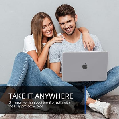 Kuzy for MacBook Pro 14 inch Case M5 M4 M3 M2 M1 Pro/Max 2026-2021, Compatible A3401 A3185 A3112 A2992 A2918 A2779 A2442 Protective Hard Shell Cover - Anti-Fingerprint - Matte Finish, Midnight - color: Frosted Clear