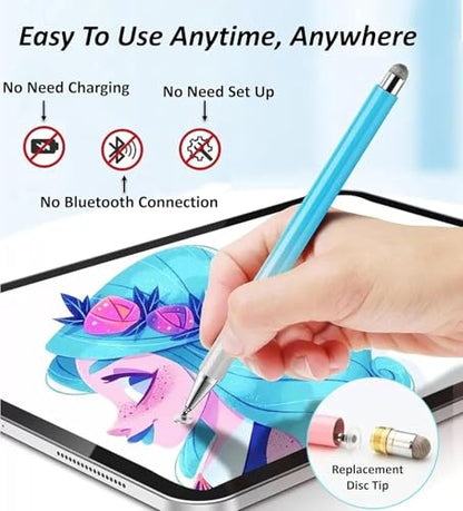 Stylus Pen for Samsung Galaxy Tab A11+/A11/A9+/A9/A8+/A8 Universal Android Pen Compatible with iOS/Microsoft/Android Tablet and Phones All Touch Devices (Blue) - color: Blue