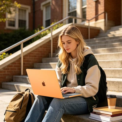 BlueSwan Matte Case for MacBook Air 15 inch M5 M4 M3 M2 Chip 2026-2023 | 100% Color Match, Anti Fingerprint & Scratch, Grippy Finish, Protective Hard Shell, Ultra Thin, Easy Snap-On - color: Matte Cosmic Orange