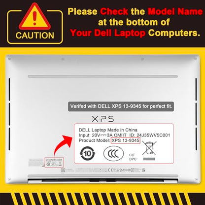 Crystal Clear Case for Dell XPS 13 Copilot+ PC 13.4" Display 2024 – Slim Lightweight Transparent Laptop Shell with Scratch-Resistant Protection, Ventilation Design, Black - color: Black