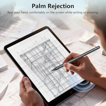 iPad Pencil 1st Generation for iPad, Stylus Pen for Pencil 2nd Generation with Magnetic Charging Tilt Sensitivity& Palm Rejection, Pencil for iPad Pro 11/12.9/13, Air, Mini Black - color: black