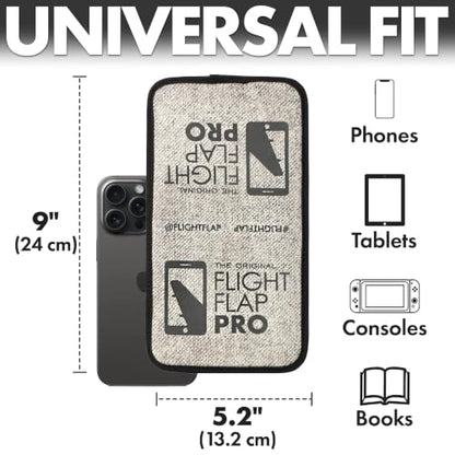 Airplane Phone Holder - Foldable Phone Stand for Plane Travel | Aluminum Build, 9 x 5.2 in. Matte Pro Finish, Tabletop Mount Desk, Plane Tray Seat back, Treadmill, Fits iPhone Cell Phone - color: PRO, size: Large