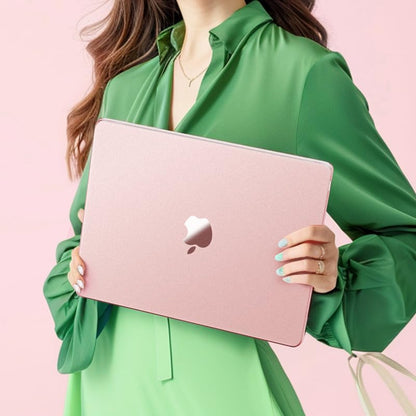 Soonjet for MacBook Air 13 inch Case M5 M4 M3 M2 2026-2022 Laptop Cover | Pink Clear, Matte Finish, Protective Hard Shell, Laptop Cover, Ultra Thin & Light, Anti Crack & Fingerprint & Scratch - color: Rose Pink