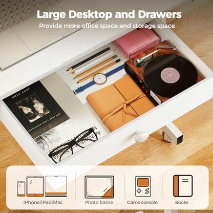 COMHOMA Small Standing Desk Adjustable Height Small Computer Desk Mobile Portable Rolling Laptop Table with Wheels 32" Computer Workstation Sit Stand Desks Portable Standing Table Treadmill desks - color: Carbon Fiber White