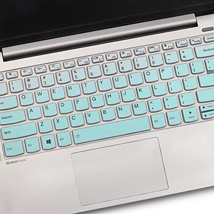Keyboard Cover for Lenovo IdeaPad Flex 5 5i 14" 2-in-1, Ideapad 5 5i 14", Ideapad Pro 5/Pro 5i 14", Lenovo Yoga 5i 7i 14, Lenovo Slim 7 9 14", IdeaPad Slim 5 5i 7 7i 14", ThinkBook 14 14s G2 G3 - color: MintGreen