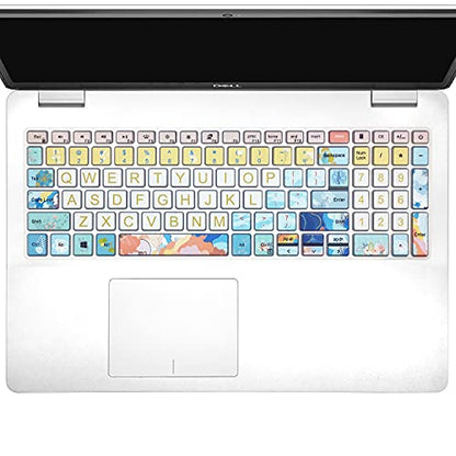 Keyboard Cover for 2021 2020 2019 Dell Inspiron 15 5501 5502 5505 5508 5584 5590 5593 5598 15.6" & Inspiron 15 7000 7590 7591 7501 7506 7706 7790, Vostro 7590 5590 7500, Litter Flowers - color: Litter Flowers