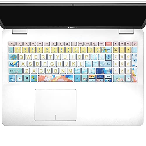 Keyboard Cover for 2021 2020 2019 Dell Inspiron 15 5501 5502 5505 5508 5584 5590 5593 5598 15.6" & Inspiron 15 7000 7590 7591 7501 7506 7706 7790, Vostro 7590 5590 7500, Litter Flowers - color: Litter Flowers
