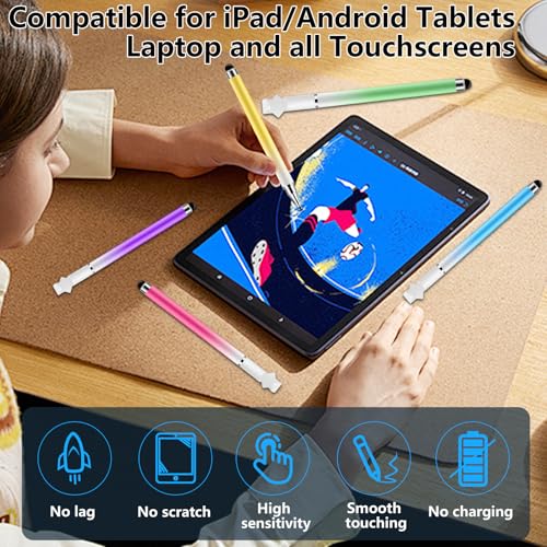 5Pcs Stylus Pen for Touchscreen,iPad,iPhone,3 in 1 Stylus Pen | High Precision & Sensitivity, Perfect for Touch Screens, iPhone/ipad/Samsung/Google/Microsoft/Android Tablets - size: 5 Packs