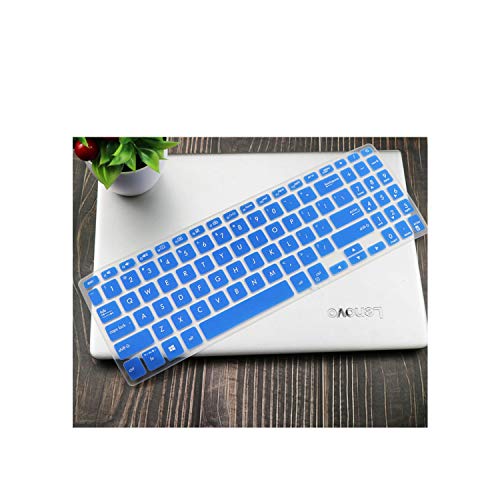 Compatible for Asus Vivobook 15 F512FA F512DA F512F F512 A512 A512FJ A512F X512F FA DA 15.6 Inch Silicone Laptop Keyboard Cover Skin,Blue - color: blue