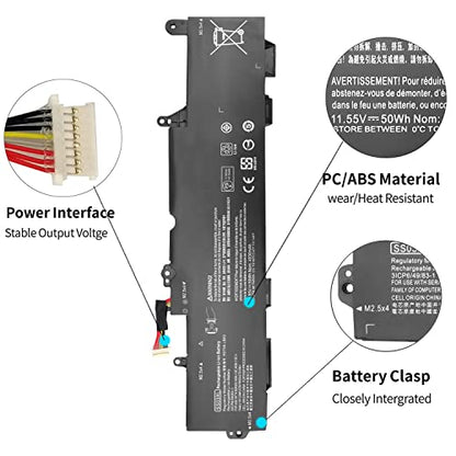 SS03XL 933321-855 Laptop Battery for HP EliteBook 840 830 735 745 G5 G6, EliteBook 730 740 836 846 G5, ZBook 14U G5 G6 SS03050XL HSN-113C-4 HSN-I12C HSTNN-DB8J 932823-171 932823-421 932823-1C1 - size: 1 Count (Pack of 1)