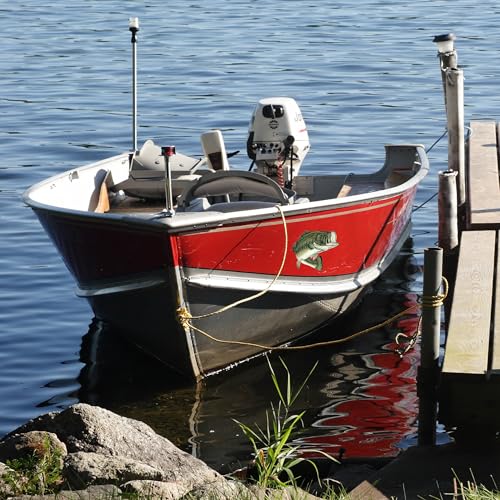 Large Fishing Bass Fish Sticker Decal Fishing Bumper Sticker Fish Auto Decal Car Truck Boat RV Real Life Pole Tackle Box Fisherman (8 Inch) - size: 8 Inch