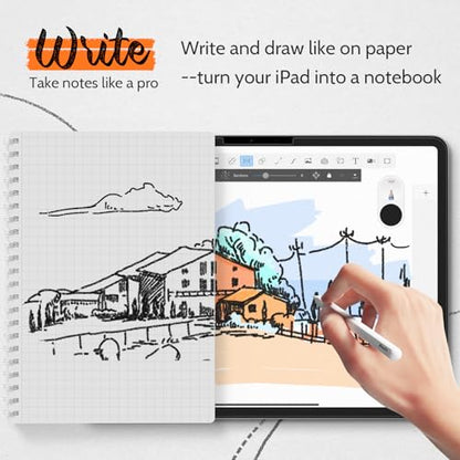 Mamol [2 Pack] Paper Screen Protector for iPad 11th generation (A16, 2025)/ 10th generation (2022), Write and Draw Like on Real Paper/Matte/High Sensitive/Anti Glare - size: iPad 10th Gen 2022/11th Gen 2025