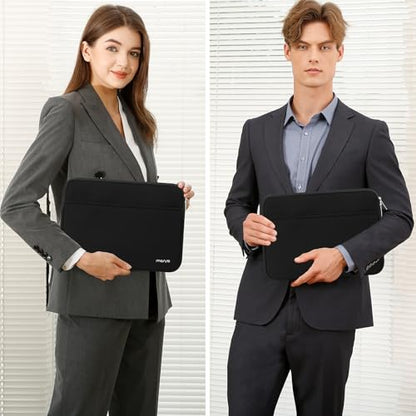 MOSISO Laptop Case 13-14 inch, 13.3 inch Laptop Sleeve Bag Compatible with MacBook Air 13 13.6/Pro/Neo 13/Pro 14, HP Dell ASUS Lenovo,Neoprene Carrying Case with Horizontal Pocket, Black - color: Black