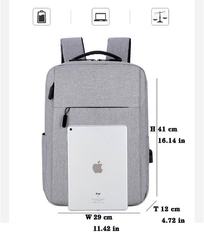 15 Inch Laptop Backpack,Business Bag with USB Port for Travel & Commute Red - color: Red