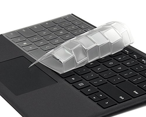 Keyboard Skin for Microsoft Surface Pro (2017 Released) & Surface Pro 4, Precsion Fit Ultra Thin Clear TPU Keyboard Cover Protector US Layout