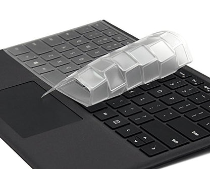 Keyboard Skin for Microsoft Surface Pro (2017 Released) & Surface Pro 4, Precsion Fit Ultra Thin Clear TPU Keyboard Cover Protector US Layout