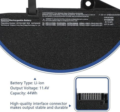 SN03XL Laptop Battery for HP EliteBook 820 G3 G4 Series 725 G3 725 G4 Series HSTNN-DB6V HSTNN-l42C HSTNN-UB6T SN03044XL HSTNN-I42C 800514-001 800232-541 800232-241(11.4V 44Wh)