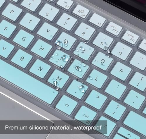 Keyboard Cover for Dell Latitude 3440 5440 5430 5431 5420 14", Dell Latitude 14" 7440 7430 7420 7410, Dell Latitude 14" 9420 9430, Dell Latitude 9520 9510 7520 15.6" 2023 2022 Keyboard Skin,Ombre Mint - color: Ombre Mint