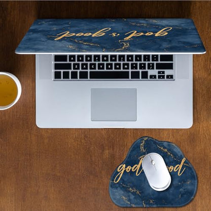Laptop Skin Sticker Decal 15-15.6 Inch with Cute Mouse Pad, Universal Reusable Vinyl Sticker for 12.1 13 13.3 14 15.4 Inch Netbook and Notebook PC, God is Good - color: God Is Good