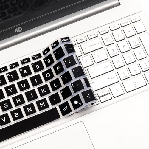 Keyboard Cover for 2026 2025 2024 HP 15.6 inch Laptop 15-fc 15-fd Series, HP 15z-fc000/fc100 15t-fd100 15t-fd000 15-fd0123dx 15-fd0127dx 15-fd0125dx 15-fc0146dx 15-fc0057wm fd0023dx fd0083wm fc0093dx - color: Black