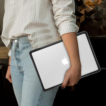 Batianda Ultimate Case for MacBook Pro 14 Inch 2026-2021, Translucent | Fits M5/M4/M3/M2/M1 Pro Max Chip Model, Heavy Duty Matte Translucent Rugged Protective Shell with Carbon Fiber Side Texture - color: X-Translucent