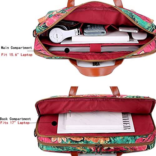Baosha Multicoloured 17inch Laptop Computer Bag Messenger Bag Briefcase for Women BC-07 - color: Bs