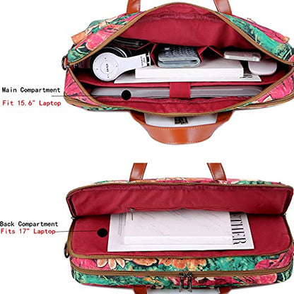 Baosha Multicoloured 17inch Laptop Computer Bag Messenger Bag Briefcase for Women BC-07 - color: Bs